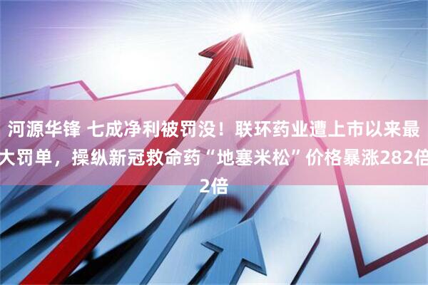 河源华锋 七成净利被罚没！联环药业遭上市以来最大罚单，操纵新冠救命药“地塞米松”价格暴涨282倍